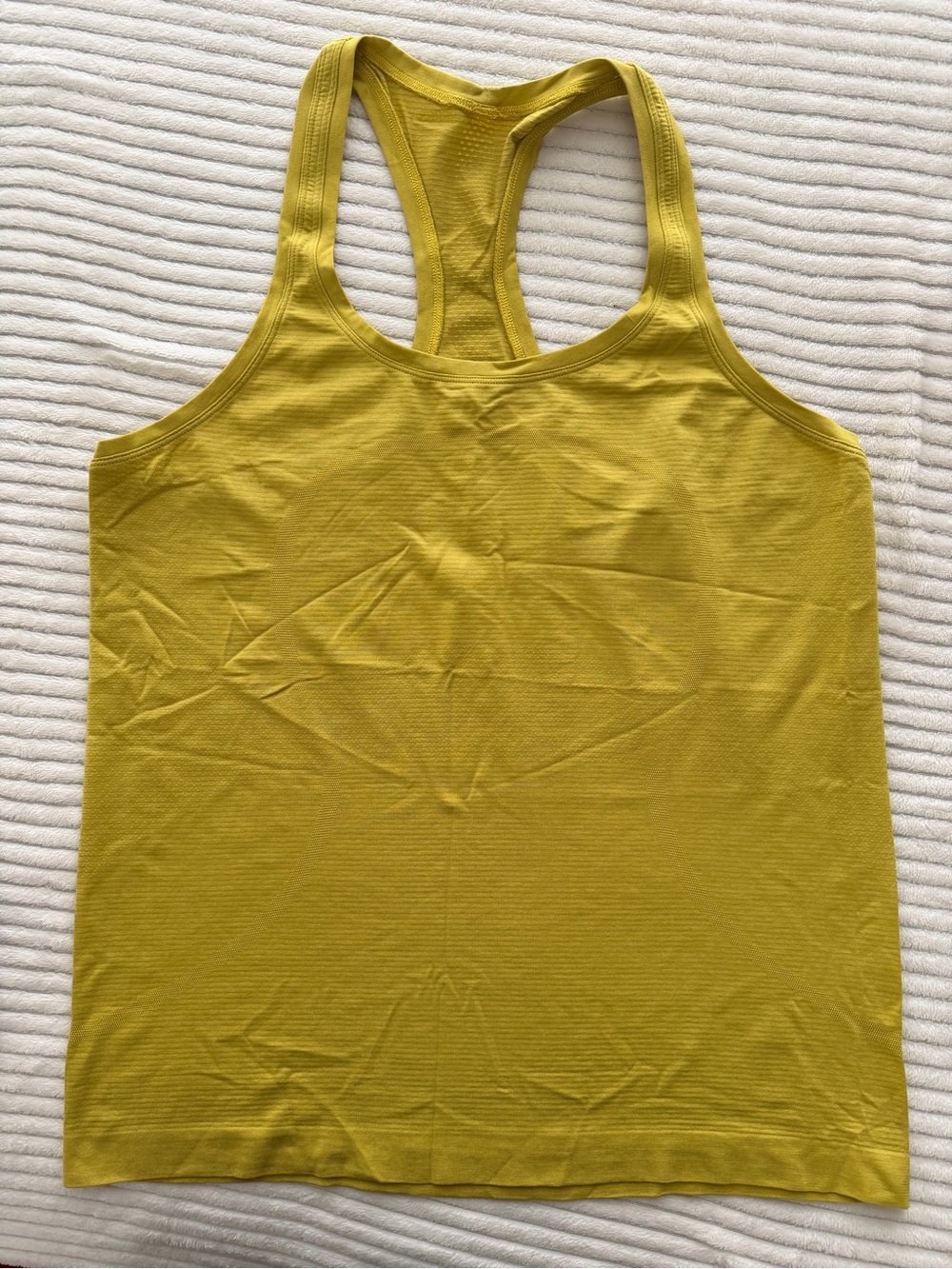 lululemon athletica Women's Ribbed Racerback Tank - Mustard Yellow